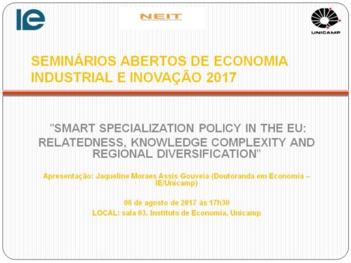 SEMINARIOS ABERTOS DE ECONOMIA INDUSTRIAL E INOVACAO 2017 06.09