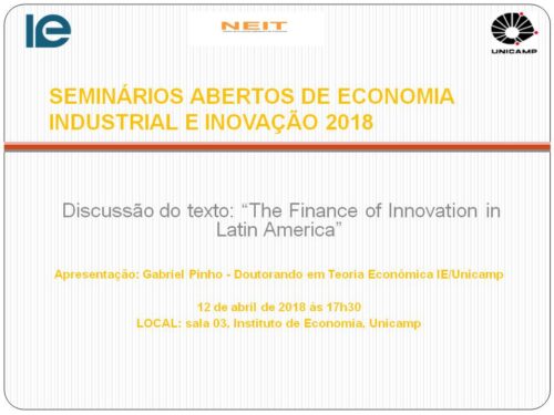 SEMINARIOS ABERTOS DE ECONOMIA INDUSTRIAL E INOVACAO 2018 12.04