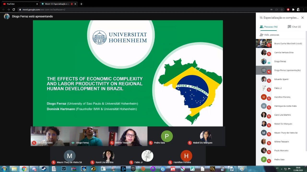 I Seminário Online de Jovens Pesquisadores em Economia Industrial, da Tecnologia e da Inovação